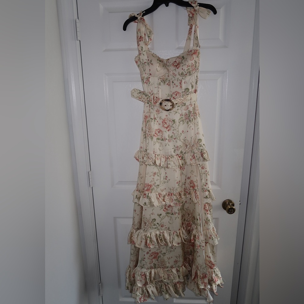 V. Chapman The Lisianthus Dress in Carmel Valley Rose